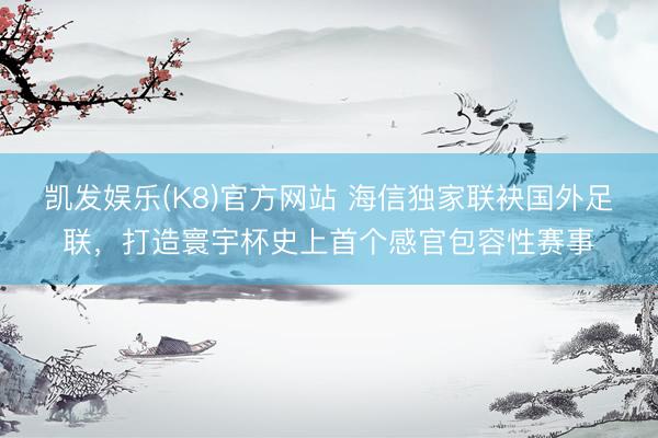 凯发娱乐(K8)官方网站 海信独家联袂国外足联，打造寰宇杯史上首个感官包容性赛事
