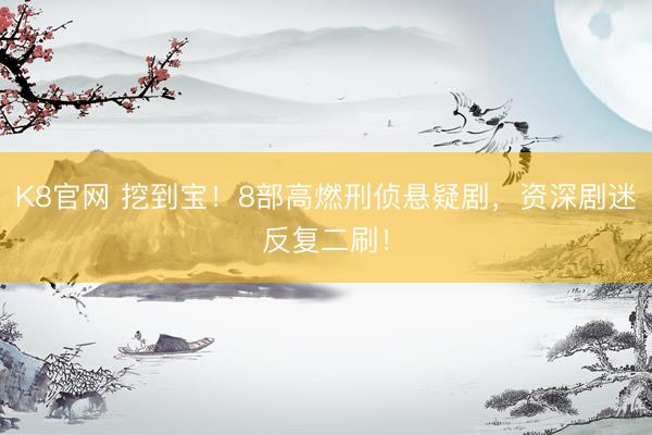 K8官网 挖到宝!8部高燃刑侦悬疑剧,资深剧迷反复二刷!